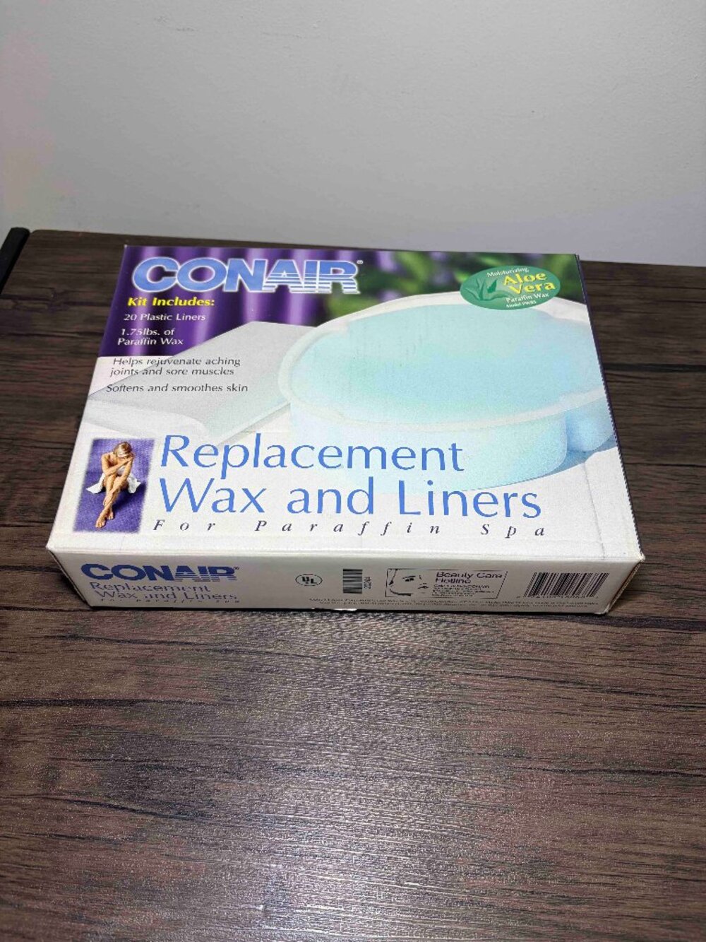 Conair Paraffin Wax Refill for Hand care, 1.75 lbs with moisturizing Aloe Vera